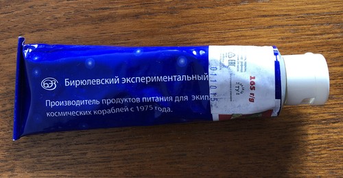Russian cosmonaut food tube - cosmonaut, in