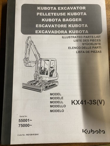 Kubota kx41 illustrated - kx41-3s, (v)