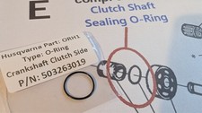 Crankshaft O-Ring Seal Clutch
