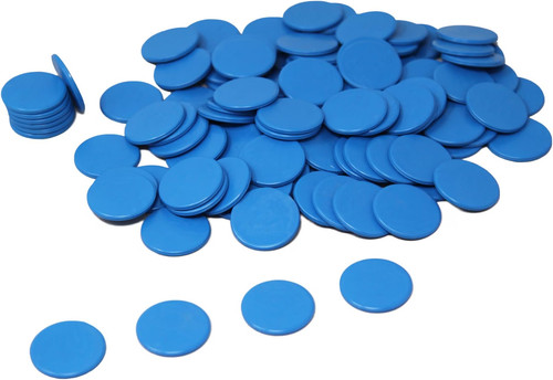 Game chips blue - (100, pieces)