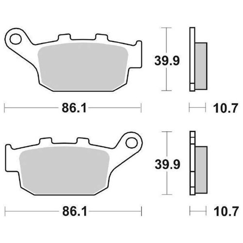 Sbs 161ms brake pads - sbs,