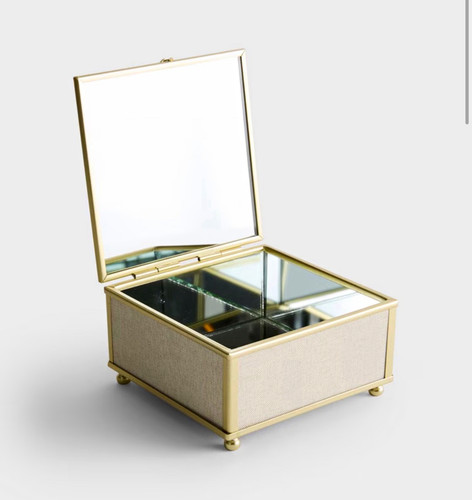 Mirrored jewellery box - mirrored,