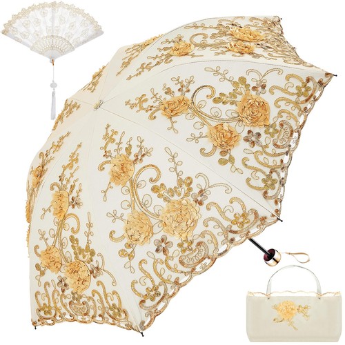 Floral lace sun parasol - floral,