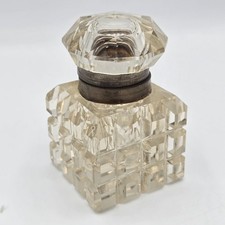 Antique Cut Glass Inkwell
