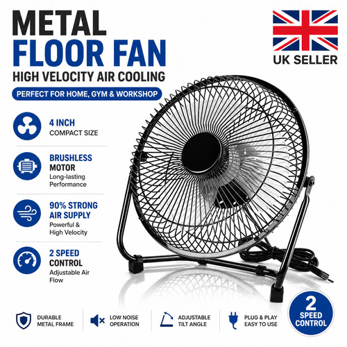 Metal floor fan high velocity - metal,