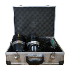 2 x Portaflash 336VM studio flash lighting System Lights With Accessories & Case