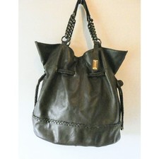 Fenn Wright Manson Brown Leather Hobo Bag Oversized Drawstring Shoulder Handbag