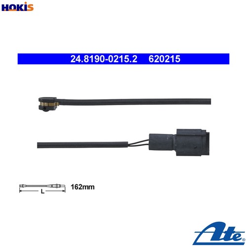 Warning contact brake pad - warning, wear