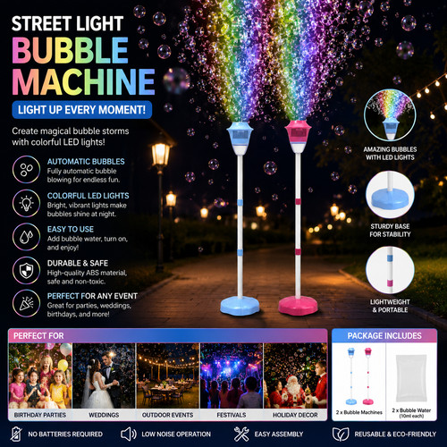 Automatic bubble machine led - automatic,