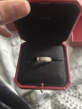 Cartier Men’s Wedding Band Ring White Gold