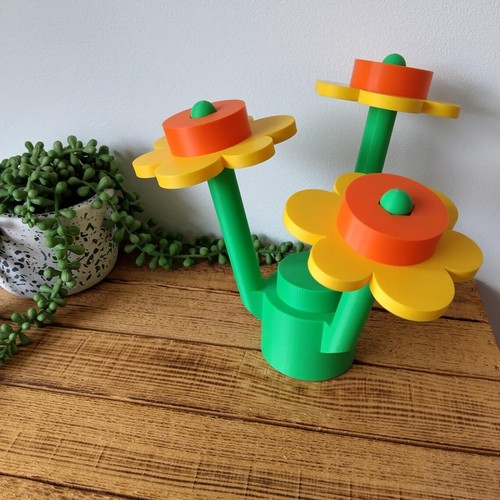 Large daffodil brick flowers - brick,