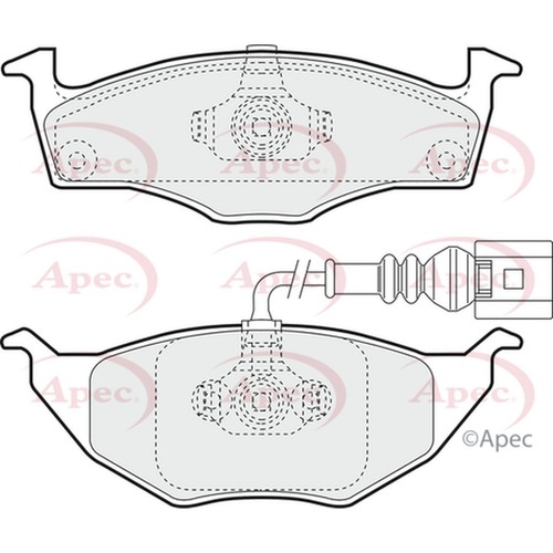 Brake pads set for lupo - brake, vw