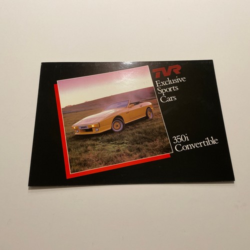 Tvr 350i brochure 1988 - 350i,