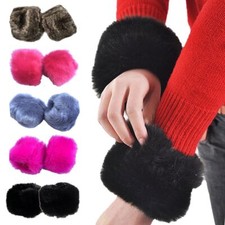 Wrist Faux Fur Wrist Cuffs