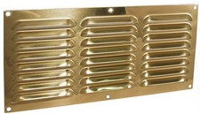 Louvre vent 12" x 6" brass