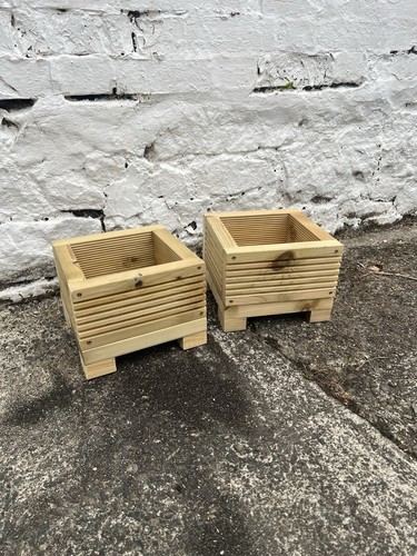 Square wooden garden - wooden, planters