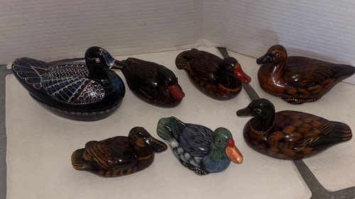 Vintage duck mallard - duck, figures