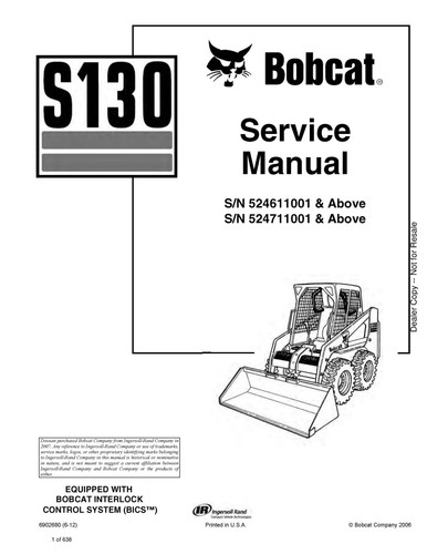 Bobcat 130 service manual - s,