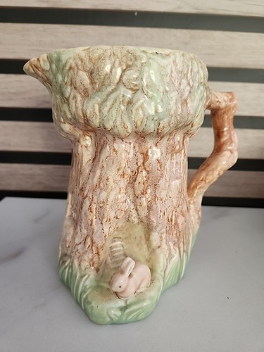 Sylvac rabbit treehouse jug - sylvac,
