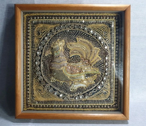Antique burmese kalaga - antique,