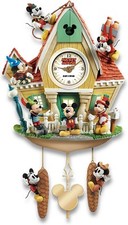 Bradford Exchange Disney Mickey Mouse Through The Years Cuckoo Clock