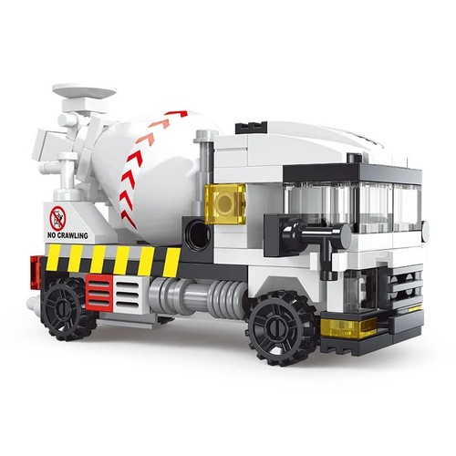 Cement mixer building - cement, block