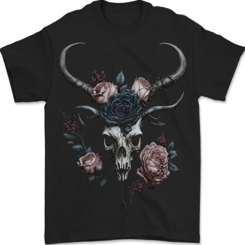 Gothic goat skull with - goat,