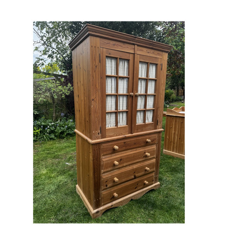 Pine farmhouse cupboard - farmhouse, with