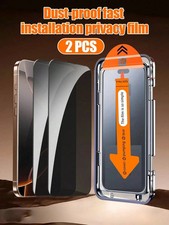 Privacy Screen Protector For iPhone 17 Pro Max 16 Pro 15 Pro 14 Plus 13 Easy Kit