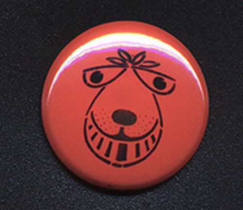 Space hopper badge button pin - space,