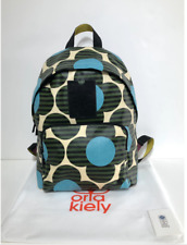 Orla Kiely Rare Large Laptop Calypso Green Blue Backpack