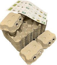 30 - 584 Egg Boxes Fresh Barn Feel Front Opening box Carton & 1 sheet 24 labels