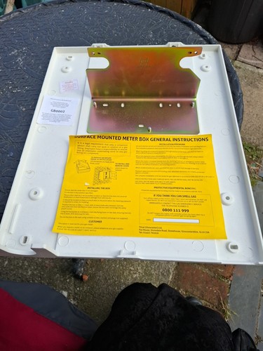 Gas meter box - back, only