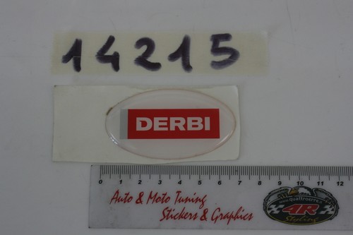 Resin sticker logo derbi - 3d,