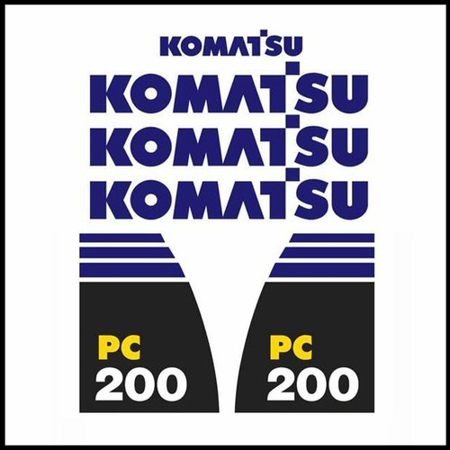 Komatsu pc200 decals sticker - pc200-8,