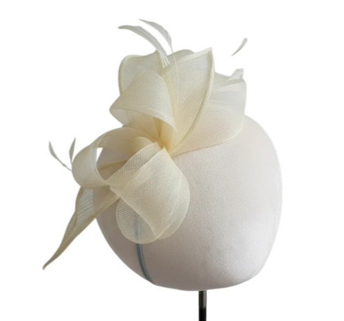 Women sinamay curls bow - sinamay,