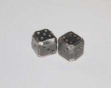 Hand Forged Iron Dice Pair