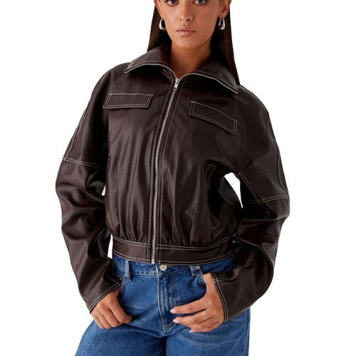 Trendy women zip genuine - zip,