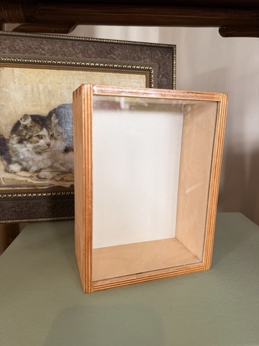 Vintage wooden display frame - vintage,