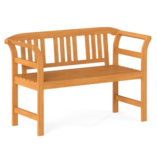 Outdoor loveseat bench acacia - loveseat,