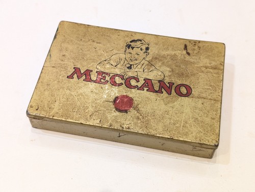 Meccano gold small parts tin - gold,
