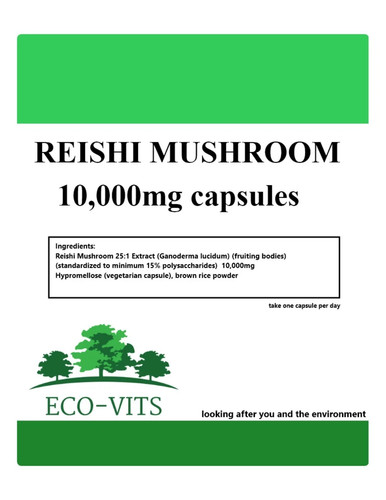 Reishi mushroom 000mg - reishi, 10,000mg