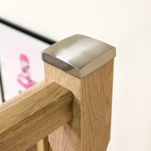 Nickel flat newel post - nickel, for