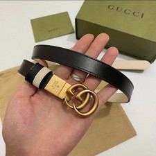 Gucci Black Leather Belt
