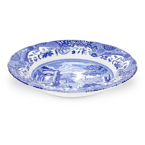 Spode blue italian soup plate - spode,