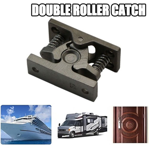 Double roller latch door - double, lock