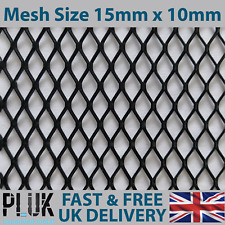 DIFFERENT SIZE Sheets of Expanded Aluminium Black Metal Mesh Size 15mm x 10mm