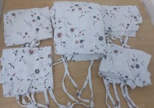 IKEA ALVINE SATIN WHITE FLORAL