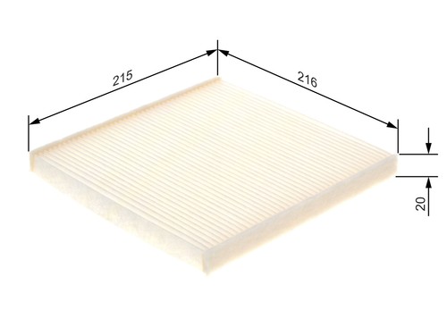 Bosch filter cabin - filter, for