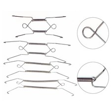 Adjustable Spring Wire Rack for Plate Display Silver Wall Mounted Holder